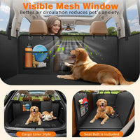 URPOWER Dog Car Seat Cover for Back Seat - Black / Standard - 54" Length - image 3