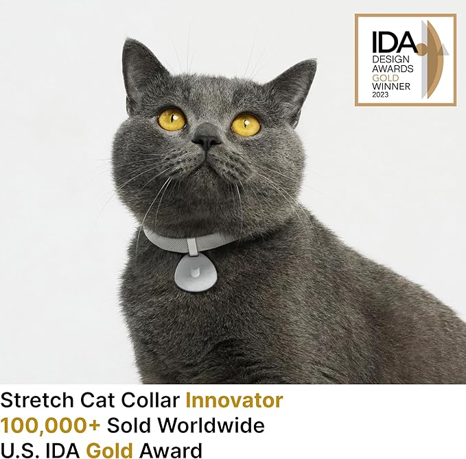Safety Cat Collar and ID Tag Set, Elastic Quick Release Non Breakaway Collar, Personalized Aluminum Engraved Pet Name Tag, Lightweight for Kitten Small Large Cats (Alpine+Olive-S, Pocket)