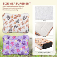 4 Pack Soft Pet Bed Mat Small Dog Crate Fleece – Essentials for Dogs - 13 x 10 Inches / Vivid Color - image 3