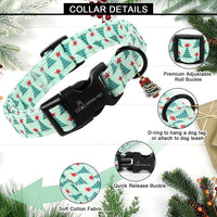 ARING PET Fall Dog Collars - X-Small / Christmas Green Tree - image 2