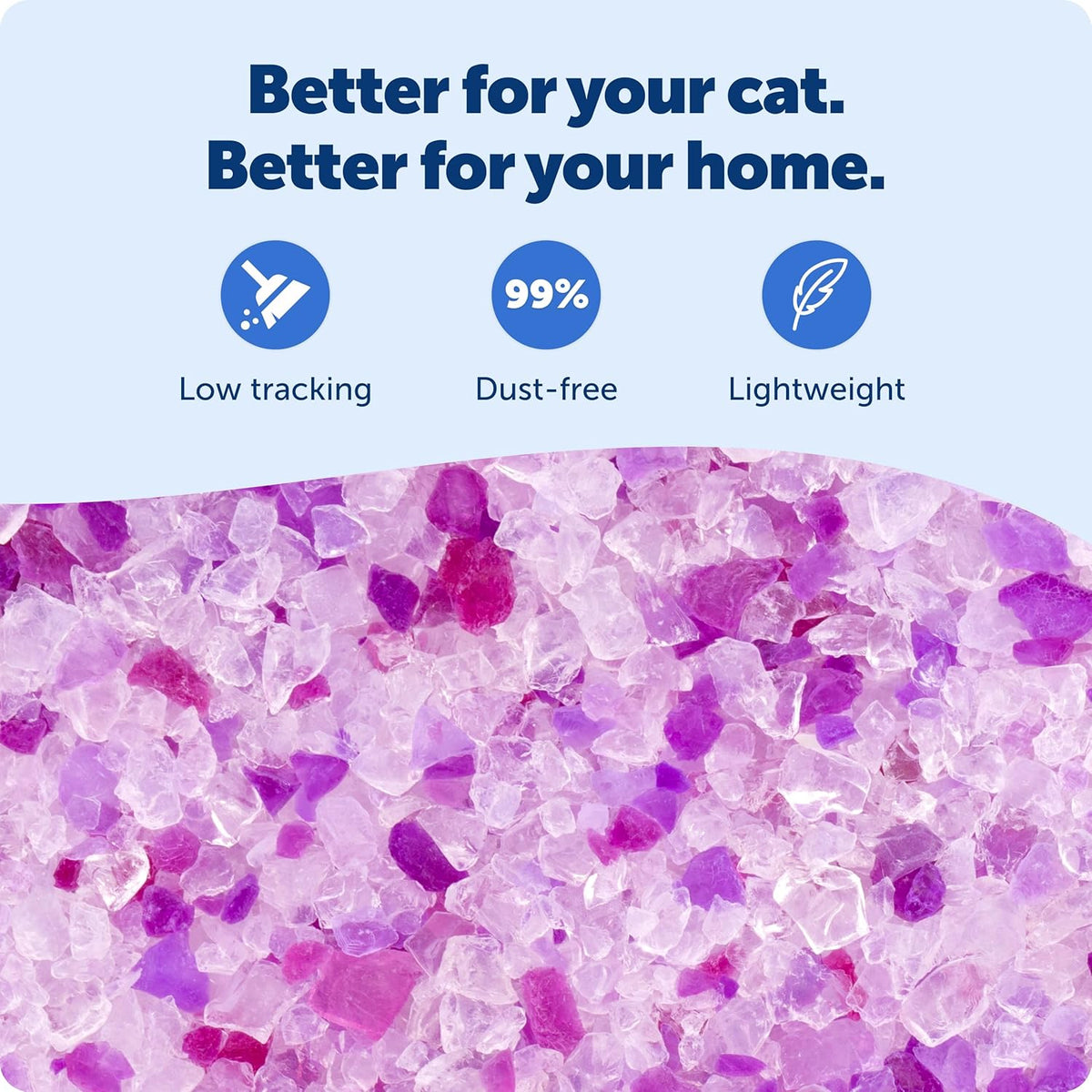 PetSafe ScoopFree Premium Crystal Litter, Fresh Scent - Lavender / Litter 2-Pack - image 4
