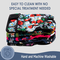 Tuiskusa Reusable Washable Dog Diapers Female - Flowers 5-Pack / Large - image 3