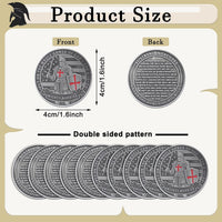 Nosiny 20 Pcs Armor of God Coins Metal Christian Challenge Coins - Ancient Style - image 2