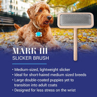 Chris Christensen Mark I Slicker Brush for Dogs - Mark III Medium - image 2