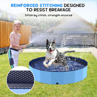 47'' Foldable Dog Pet Bath Pool, Heavy Duty Non-Slip Kiddie Pool - L - 47*12 IN - 90 Gal - image 4