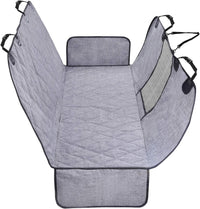 VIVAGLORY Dog Seat Cover Dog Hammock, Standard - Standard (width 52") / Heather Black