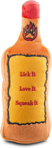 Haute Diggity Dog Woofford Reserve Bottle Plush Dog Toy - Furball Cinnimutt (Red, Black, Brown) / One Size - image 2
