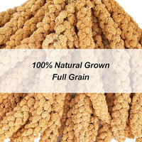 Amzey 5.5 LB Spray Millet for Parakeets, 100% Natural Dried Millet Grain for Birds, Non-GMO Bird Treat for Cockatiel, Finches, Parrots & Lovebirds
