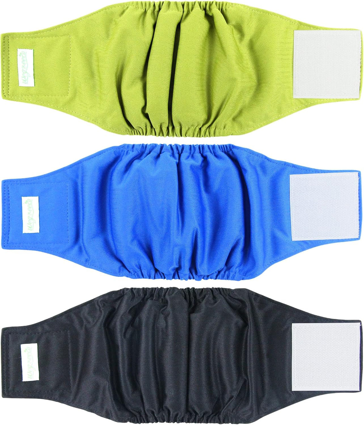 Wegreeco Washable Male Dog Belly Band - XX-Large / Black, Blue, Olive