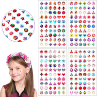 AUGSUN 240 Pcs Halloween Stick on Earrings for Little Girls – Fun for Kids & Family - Regular Style