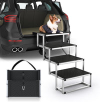 Extra Wide 20" Dog Stairs for Large Dogs - Standard 4 Steps