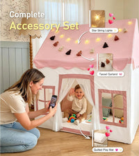 Little Dove Kids Play Tent with Mat - Pink Play Tent / Medium Size - image 3