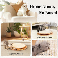 Cat Scratcher, Cat Natural Sisal Scratching Pad - Gold - image 2