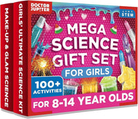 Doctor Jupiter Girls' First Science Experiments Kit for Kids Ages 4+ – Fun for Kids & Family - Mega Science Gift Set for Girls: 8+