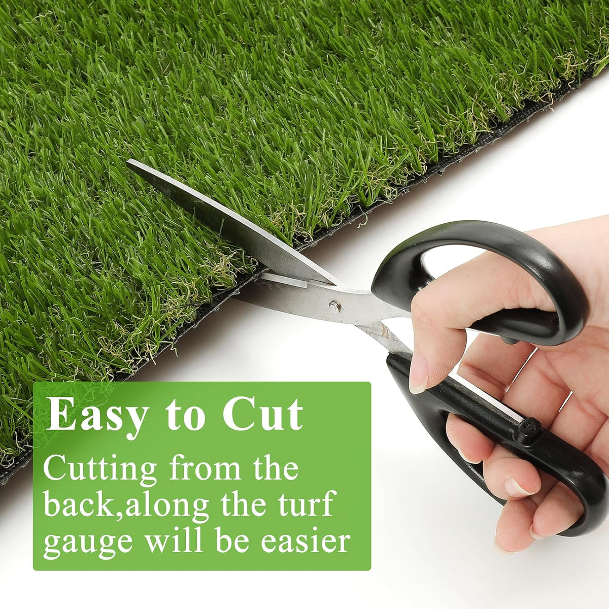 HEBE Fake Grass Turf Rug 20''x30'' - 35"x59" - image 4