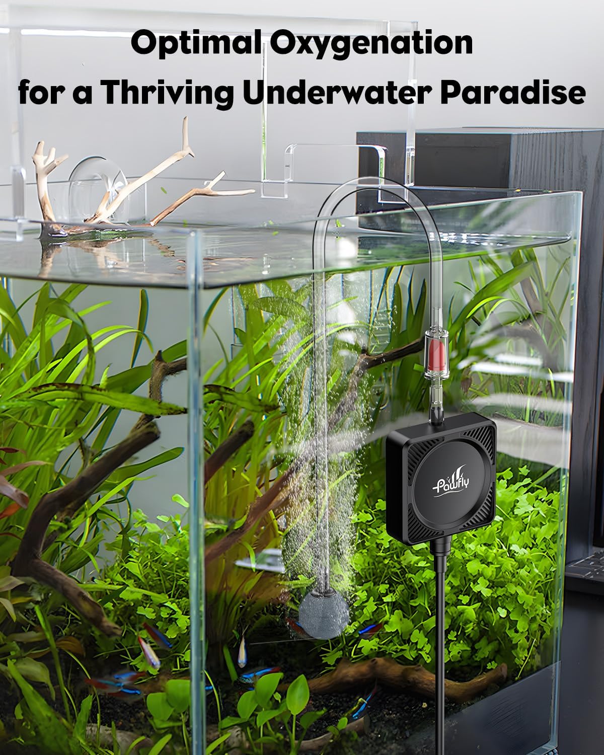 Pawfly Nano Silent Aquarium Air Pump - Air Pump Set - image 4