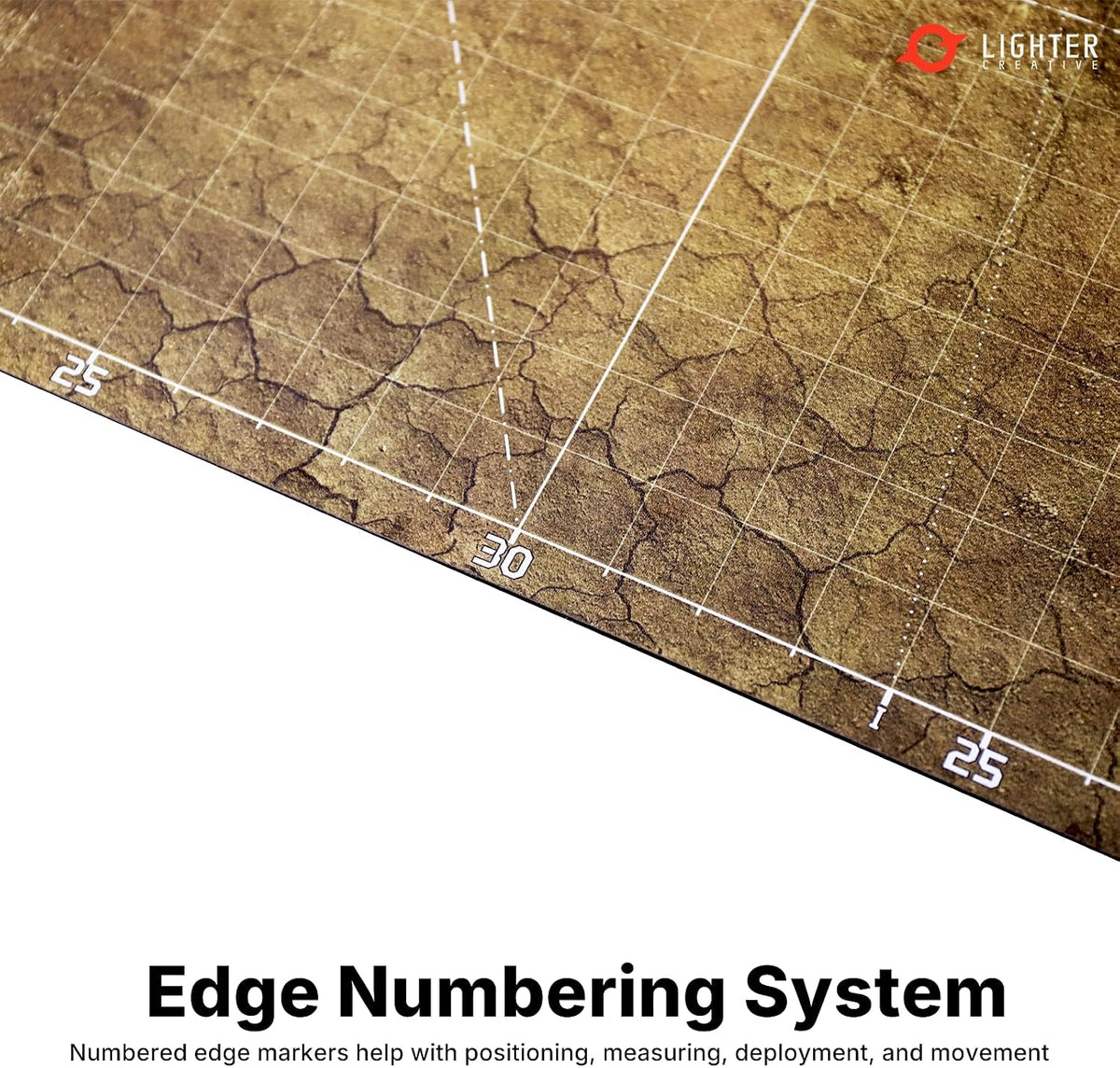 Lighter Creative 44 x 60 gridded WH40K battle mat, Iron Underhive print - view 14