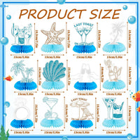 Moinchore 12 Diwali honeycomb table centerpieces with colorful 3D designs - view 17