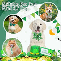Talltalk 360 Pcs Halloween Dog Bow Ties Collars Set Adjustable Thanksgiving Christmas Fall Xmas Dogs Neckties Grooming Accessories for Small Medium Large Pet Cat Decoration(Valentine)
