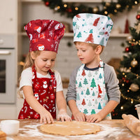4Pcs Kids Apron and Chef Hat Set Gift for Girls Boys - Christmas - image 4