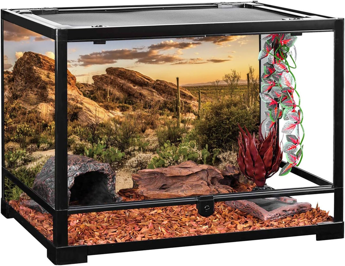 36x18 in Desert Reptile Habitat Backdrop Oasis Cactus Terrarium - 30x18 inches - image 4