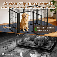 Dog Crate Mat, 24 in X 36 in Dog Playpen Mat Kennel Mat – Essentials for Dogs - Ash Gray / 60"L x 46"W - image 2