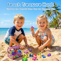 VGOFUN 31-piece mermaid diving pool toys with gems, pirate treasure chest and mesh bag - view 4