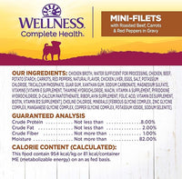 Wellness Petite Entrées Mini-Filets with Roasted Beef, Carrots & Red Peppers in Gravy, 3-Ounce Cup (Pack of 12)