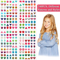 AUGSUN 240 Pcs Halloween Stick on Earrings for Little Girls – Fun for Kids & Family - Style A - image 4