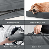Outdoor Waterproof Orthopedic Dog Bed for Large Dogs – Essentials for Dogs - Grey / 36.0"L x 27.0"W x 3.0"Th - image 3