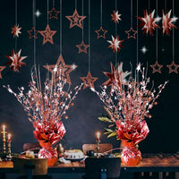 FUBININA Birthday Party Centerpieces Table Decorations Metallic Foil - Rose Gold - image 4