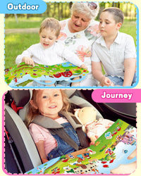 Walenced Reusable Sticker Book, Stickers for Kids - Fairy+Farm+Animal - image 2