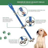Caldwell's Pet Supply Co. Dog Potty Bells, Dog Door Bell - One Potty Bell / Blue - image 2