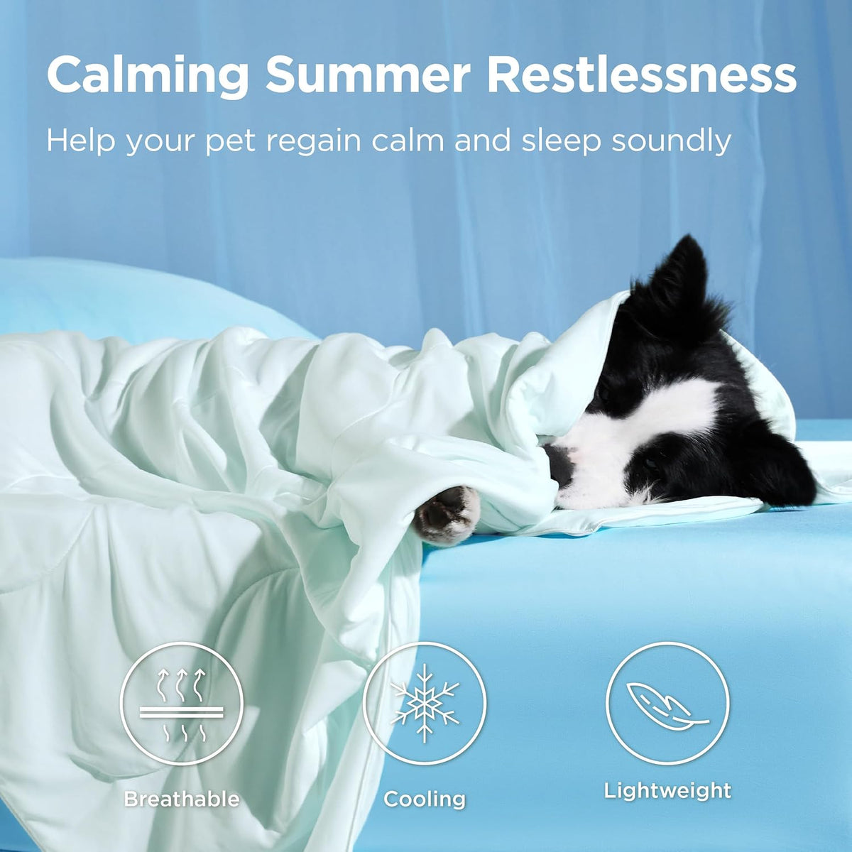 Bedsure Breathable Lightweight Cooling Blanket for Small Dogs - Twin(60x80") / Pale Jade - image 2