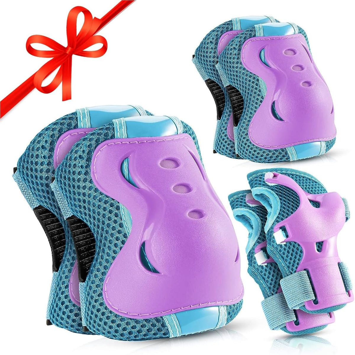 BOSONER knee pads for kids set with elbow pads and wrist guards - view 3