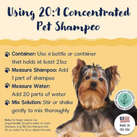 Bobbi Panter Outdoor Dog Shampoo - Made in USA - All Natural Formula for Soothes Itchy Skins - Concentrated 16:1 for Professional Grommers - Camomile Scent, 1 Gallon