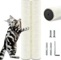 Cat Scratching Post Replacement Pole - M8*2poles / 40 cm / 15.71 in Beige