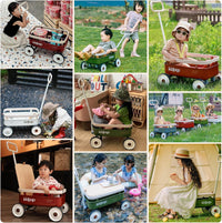 Kidpop PULA-Wild 3-in-1 kids pull along wagon and push walker in white with wooden cover - view 16