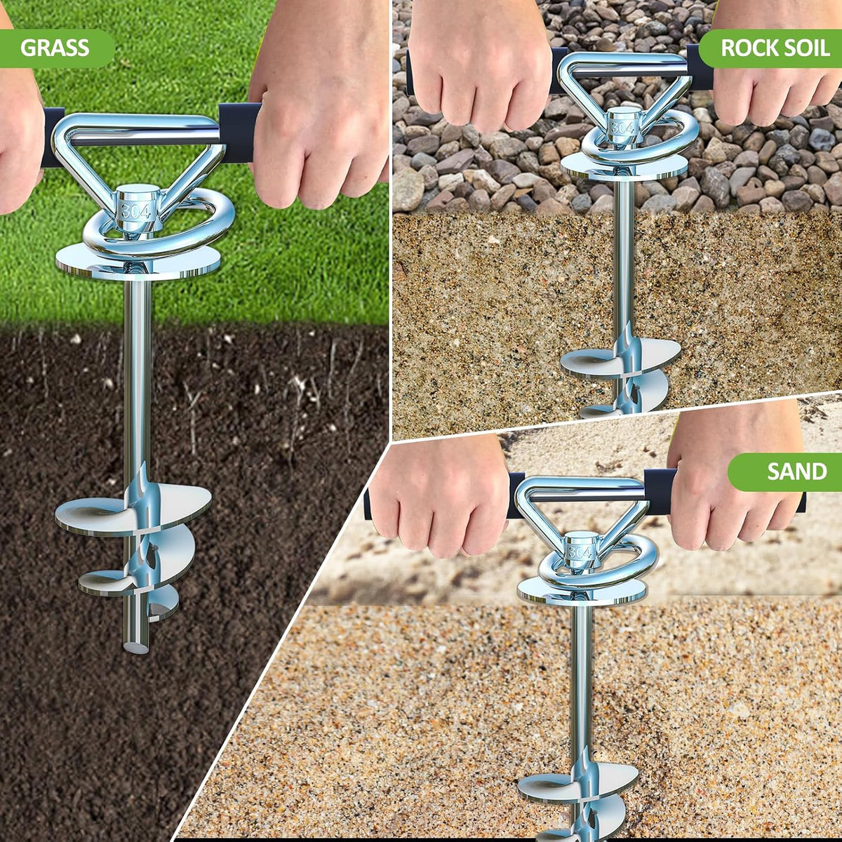 Dog Tie Out Cable and Stake for Camping - dog stake (upgrade) - image 2