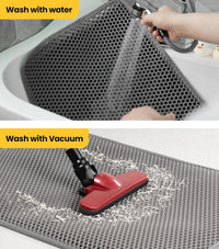 Conlun Cat Litter Trapping Mat for Small Spaces - Gray / Large (27" x 19") - image 3