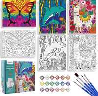 goldentime 3 Pack Kids Paint by Numbers Kit - fantasy