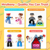 Mruikeny 12 Pieces Large Magnetic Figures for Kids Ages 3 4 5 6 7 8+ – Fun for Kids & Family - Vibrant - image 3