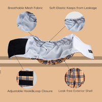 Leekalos Male Dog Diapers - XX-Large / Plaid - image 4