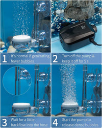 Pawfly Aquarium Air Stone Disc Tiny Micro Bubble Diffuser Release - 1 inch - image 3
