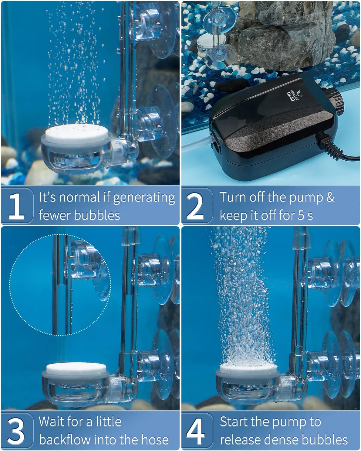 Pawfly Aquarium Air Stone Disc Tiny Micro Bubble Diffuser Release - 1 inch - image 3