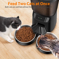 Automatic Cat Feeders for Two Cats - Black / WiFi - image 4