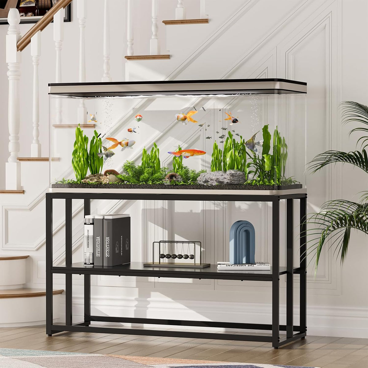 40 Gallon Metal Fish Tank Stand - Black / 55-75 Gallon - image 2
