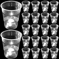 mishunyus 24-pack purple LED glow party cups, 16 oz plastic - view 2