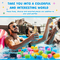 Frienda pool noodle bits, 50 colorful foam noodle pieces in assorted sizes - view 29