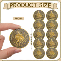 Nosiny 10 piece armor of God prayer coins in classic style alloy metal - view 17
